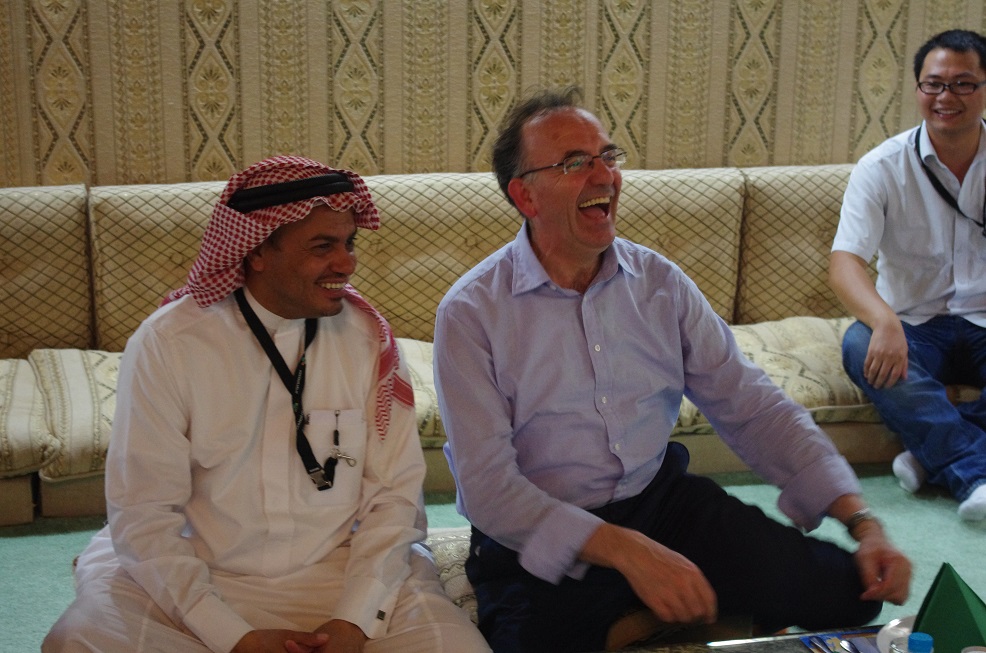 Prof. Constantinos Soutis with Saudi local faculty